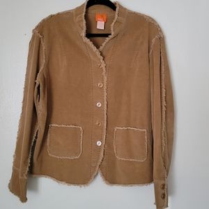 Hearts of Palm Tan Frey Blazer Size 12